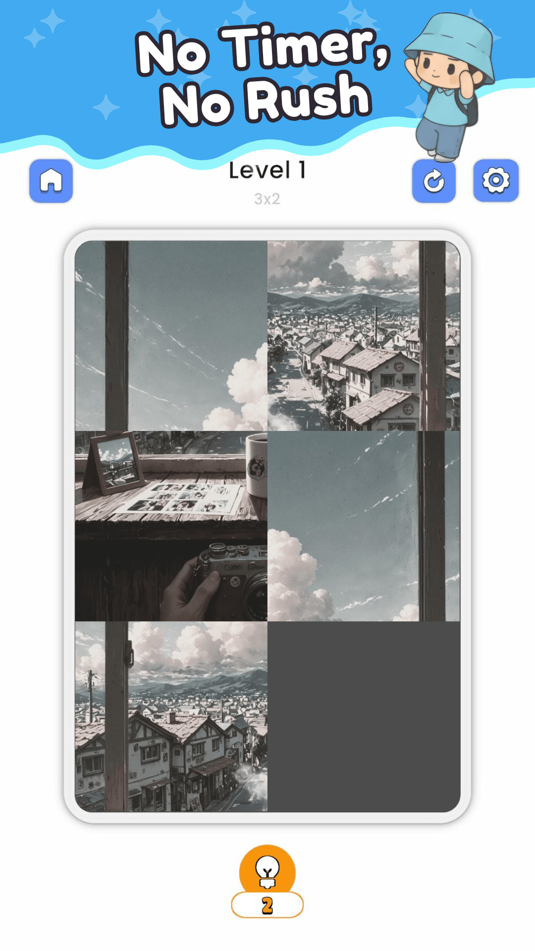 Summer Time Diary - Tile Puzzle gameplay screenshot 3