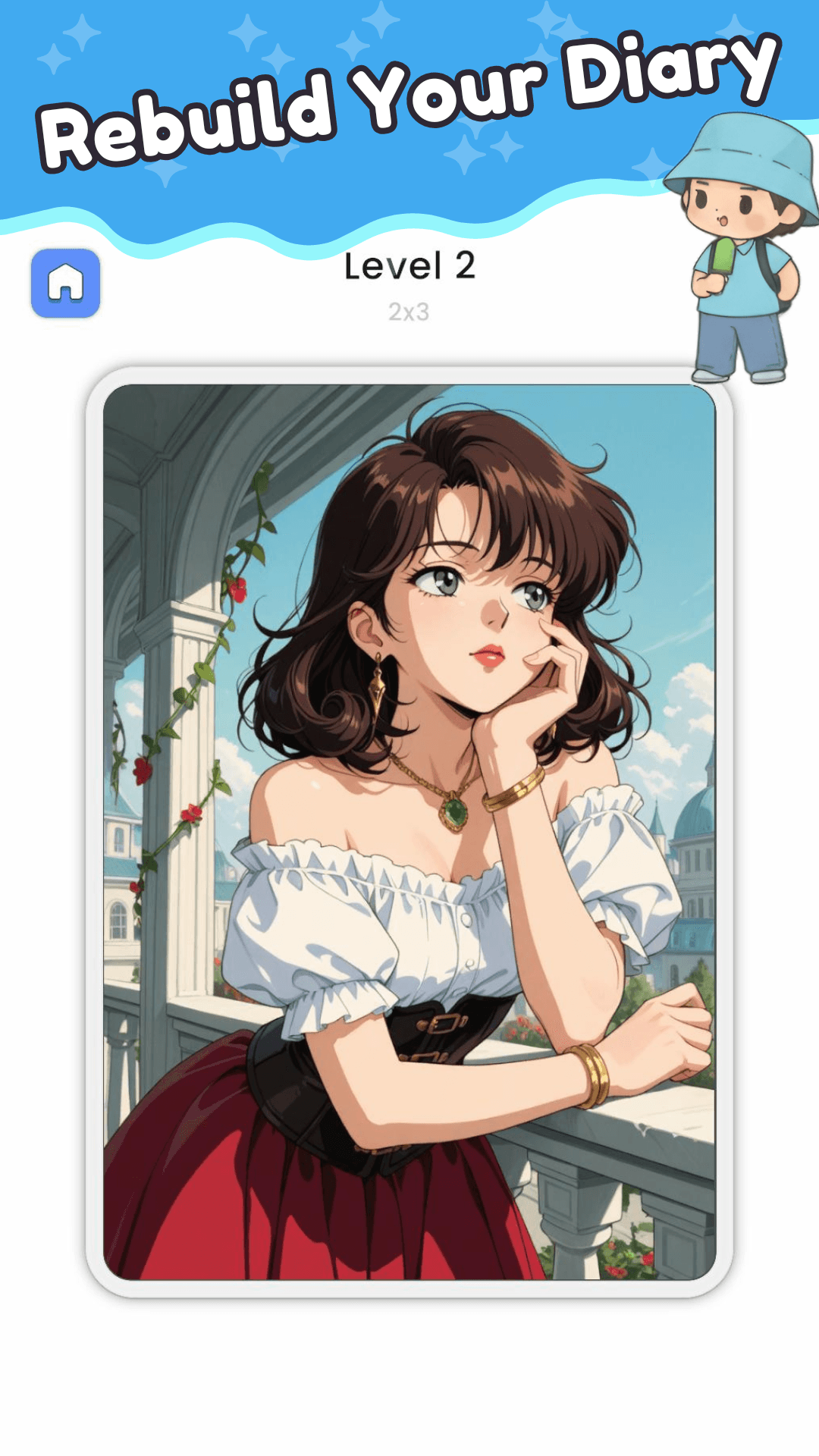 Summer Time Diary - Tile Puzzle gameplay screenshot 8